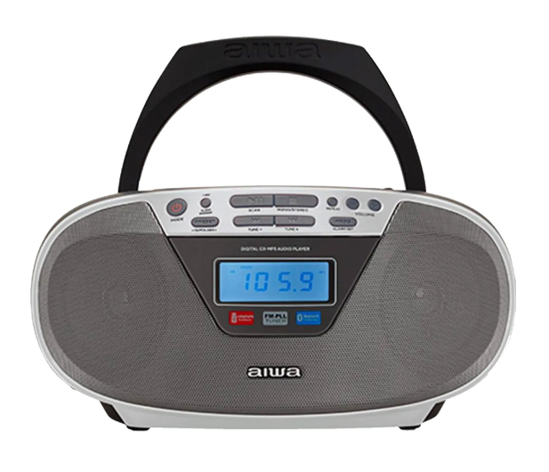 AIWA AIWA boombox BBTU-400SL CD/FM RDS/USB/BT srebrny - 1515108 - zdjęcie